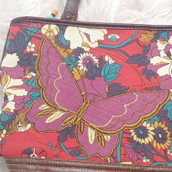 SakRoots Crimson Flower Power Critter Tote - Picture 5 of 15